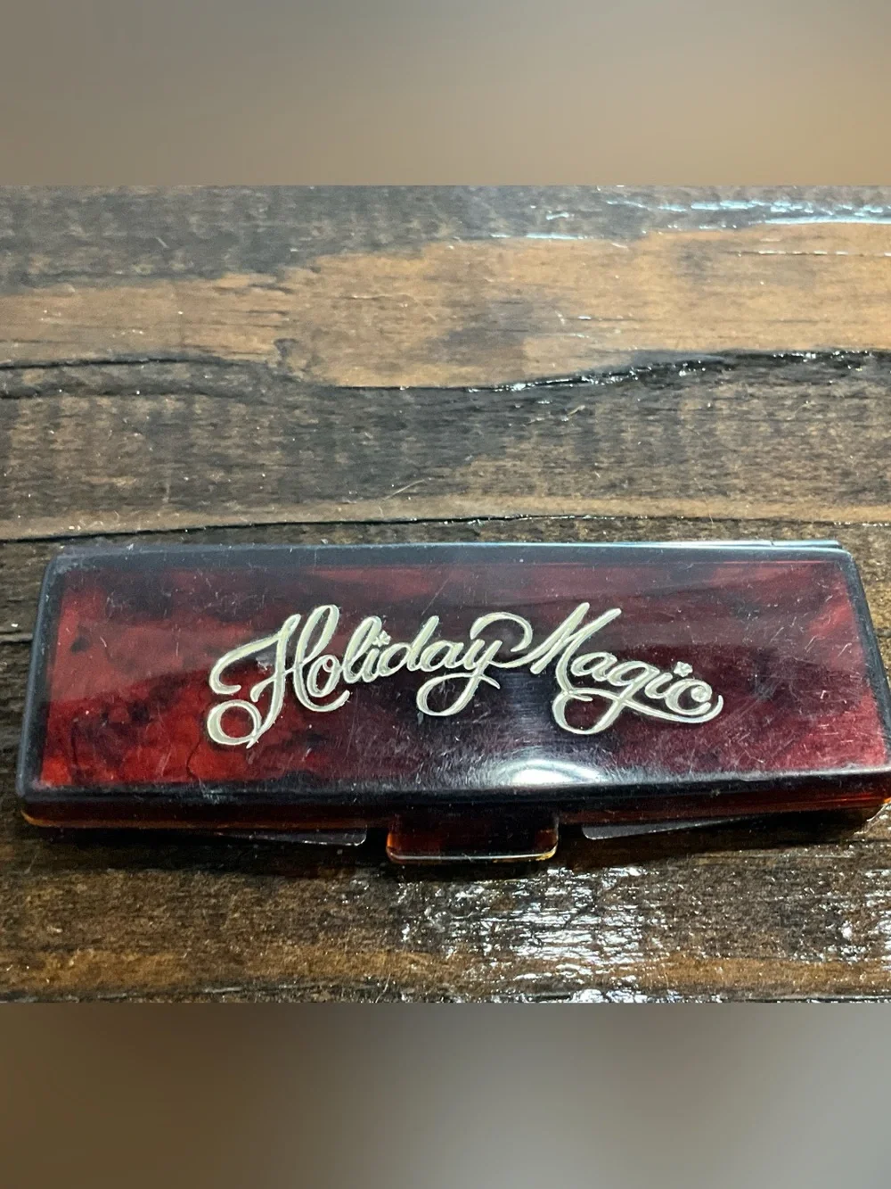 Vintage Holiday Magic Mascara Powder Black with Brush 1960s/70s USA Rare